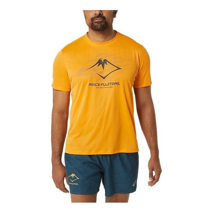 ASICS Fujitrail Logo T-shirt 'Yellow' 2011C981-800