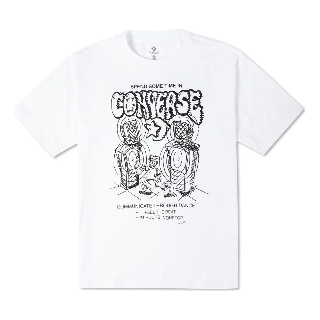 Converse Nonstop Joy Graphic T-Shirt 'White' 10023464-A01