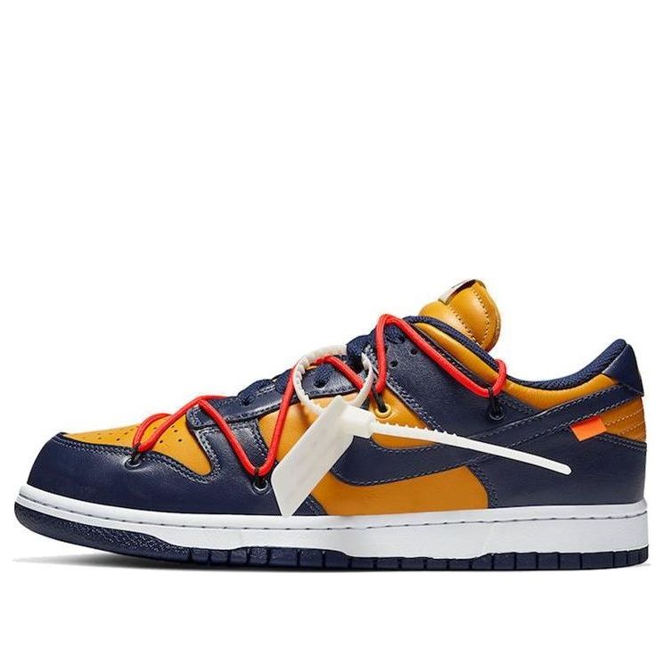 حذاء Nike x Off-White Dunk Low "University Gold" CT0856-700