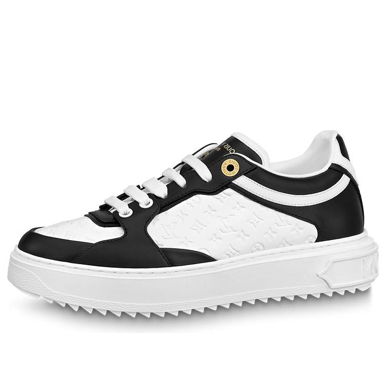 (WMNS) LOUIS VUITTON Time Out Sneakers 'White Mini monogram Black' 1ABUSJ