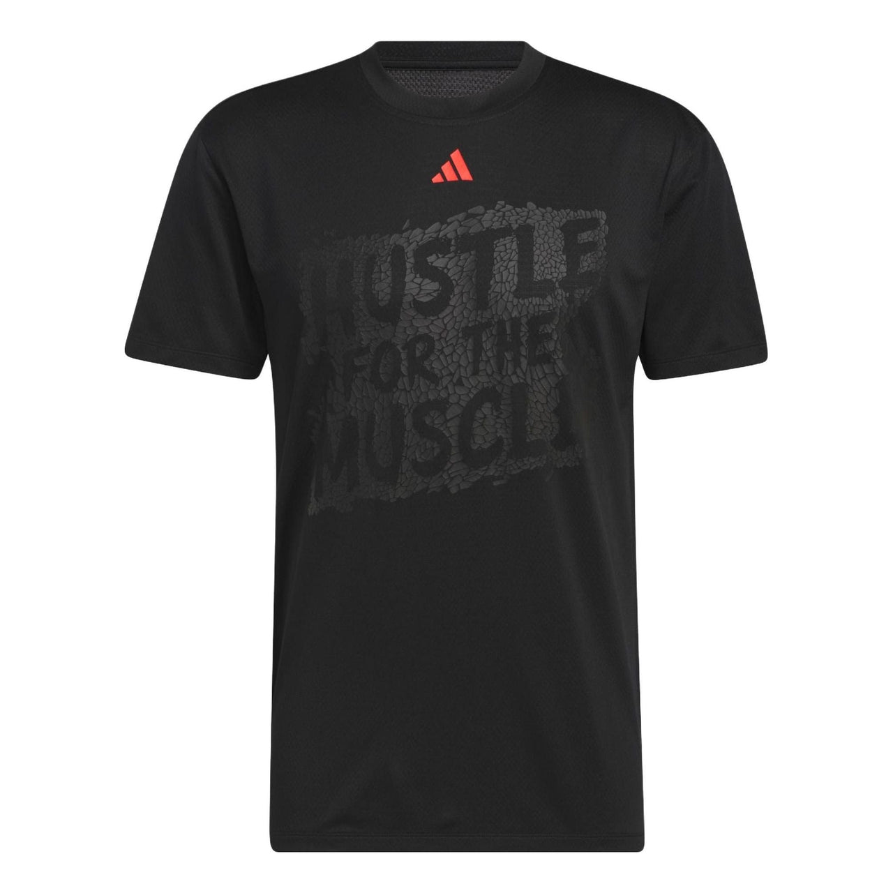 adidas Hustle For The Muscle Aeroready Short Sleeve Graphic Training T-Shirts 'Black' HT3016
