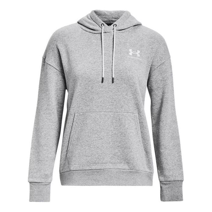 (WMNS) Under Armour Essential Fleece Hoodie 'Grey' 1373033-011