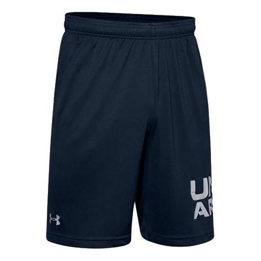 Under Armour Tech Wordmark Shorts 'Navy' 1351653-408