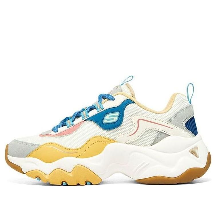 (WMNS) Skechers D'Lites 3.0 'White Blue Yellow' 896029-NTMT
