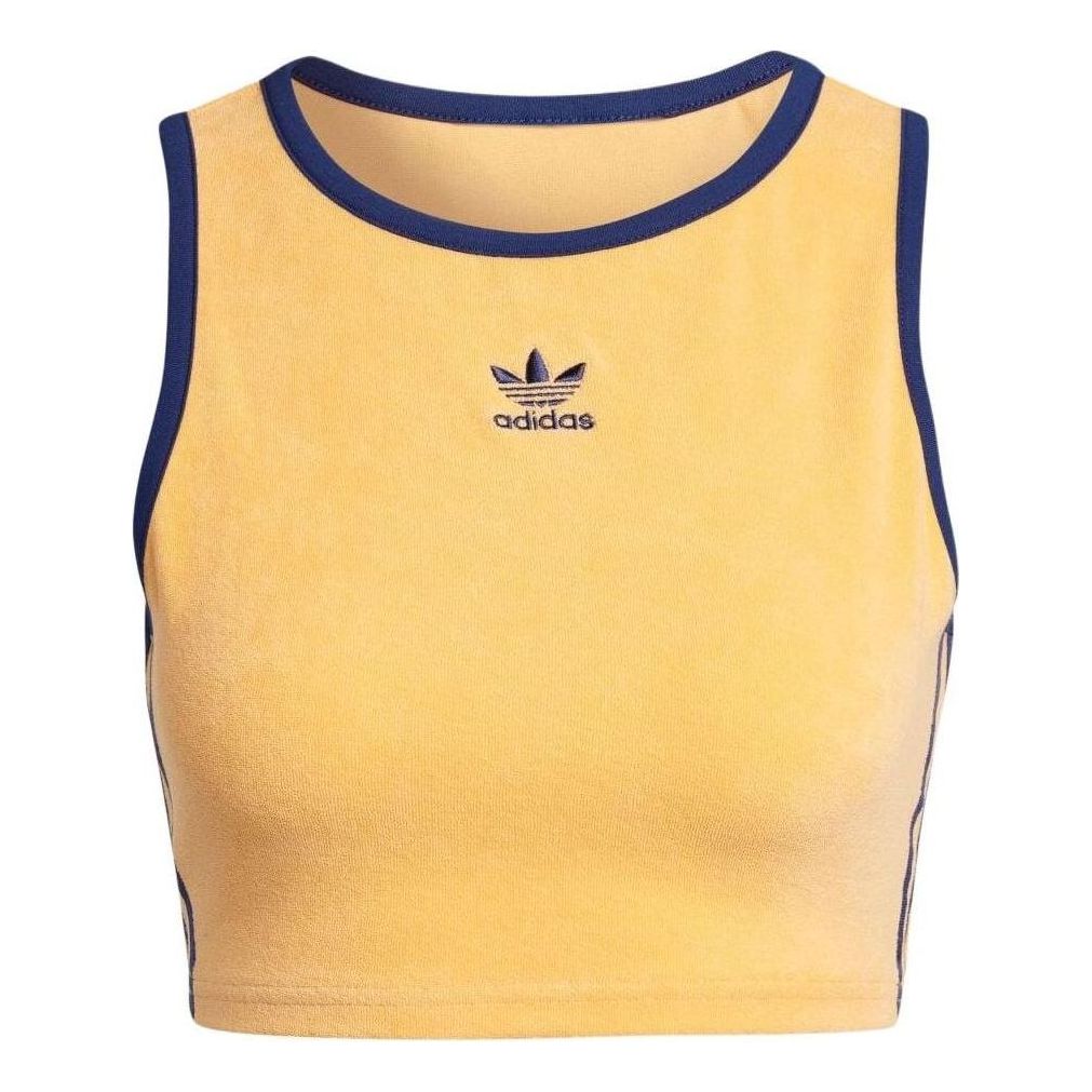 (WMNS) adidas Originals Cropped Tank Top Asia Sizing 'Yellow' JH0621