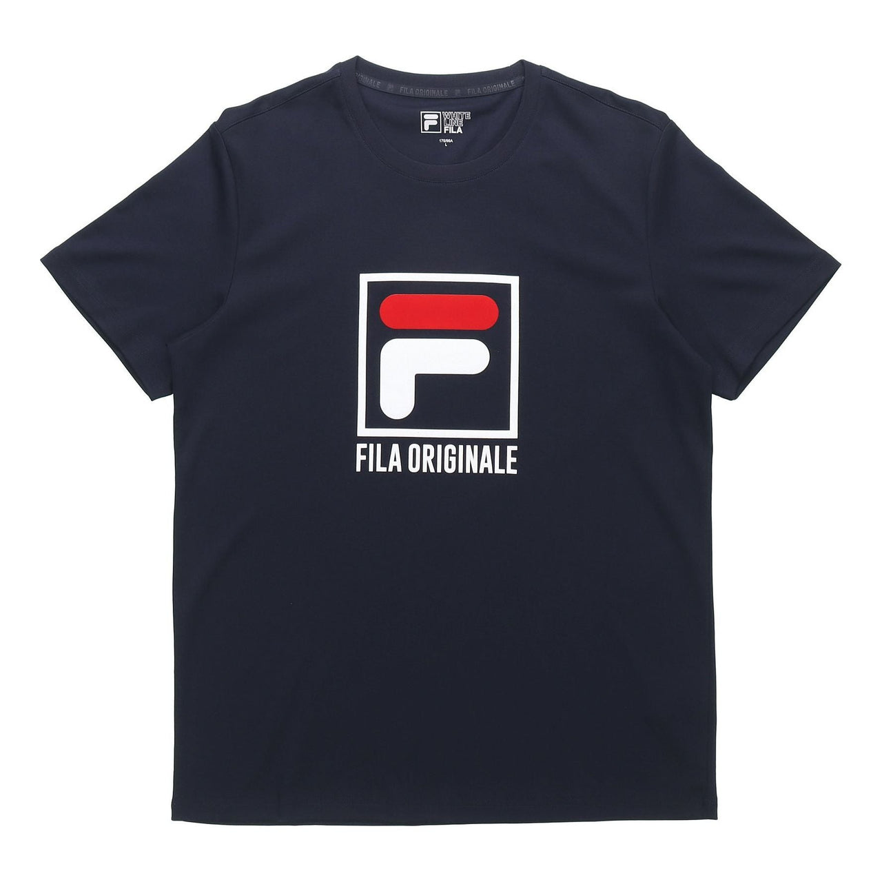 FILA Alphabet Logo Printing Round Neck Casual Short Sleeve Blue F51M128124F-NV