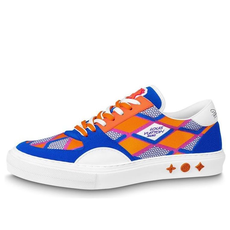 LOUIS VUITTON LV Ollie Richelieu Sneakers 'Blue Orange' 1AAHQE