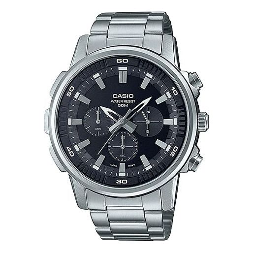 Casio Dress Classic Analog Watch 'Black Silver' MTP-E505D-1AV