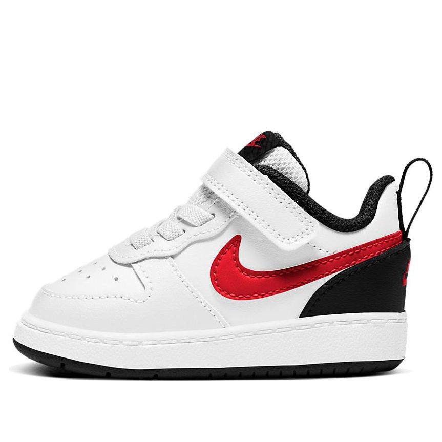 (TD) Nike Court Borough Low 2 'White University Red' BQ5453-110