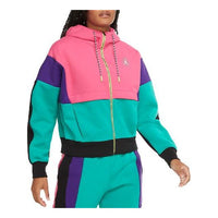 (WMNS) Air Jordan Winter Utility Hoodie 'Pink Green' CW6503-674