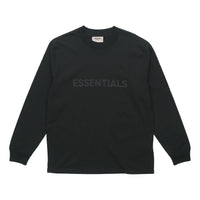 Fear of God Essentials FW20 SS20 Boxy Long Sleeve T-Shirt 'Black' FOG-SS20-400