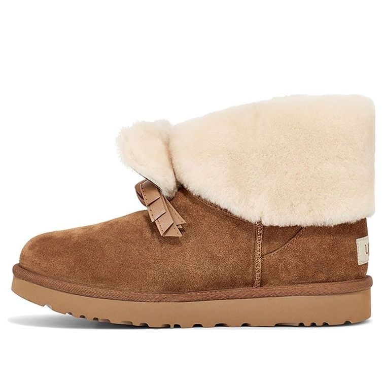 (WMNS) UGG Classic Mini II CNY(Chinese New Year) Snow boots Chestnut 1109735-CHE