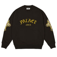 Palace Saints Crewneck Sweatshirt 'Black' P26CS009
