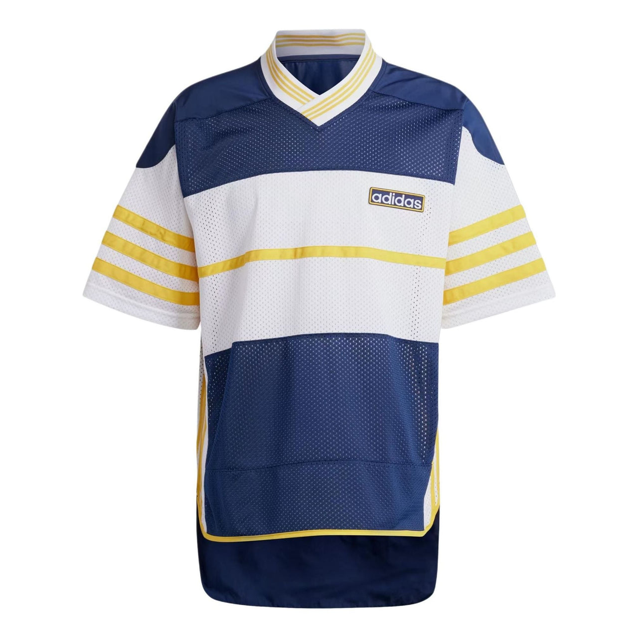 adidas Adicolor Adibreak Mesh Jersey Asia Sizing 'Blue White Yellow' IU2361