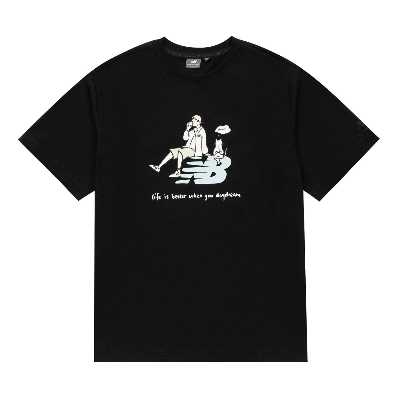 New Balance x PK Graphic Tee 'Black White' 5ED26011-BK