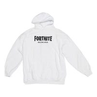 Balenciaga x FORTNITE Hoodie Medium Fit 'White' 600583TLVO49040