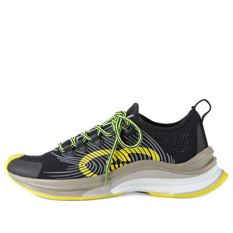 Gucci Run Sneaker 'Black Yellow' 680938-USM10-8480