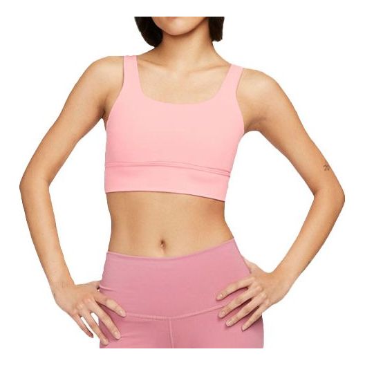 (WMNS) Nike Zenvy Longline Medium-Support Padded Sports Bra 'Pink' DO6620-611