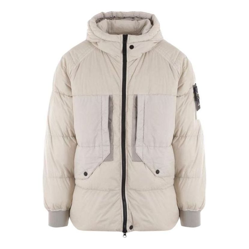 STONE ISLAND Down Jacket 'Cream' 791540723-V0097