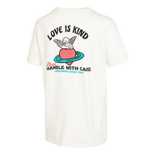 (WMNS) Vans Love Is Kind Boyfriend T-Shirt 'Marshmallow' VN0003KTFS8