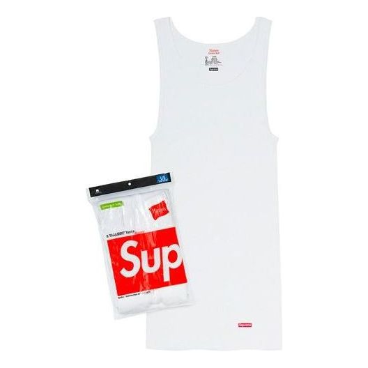 Supreme x Hanes Tagless Tank Tops (3 Pack) 'White' SUP-SS20-577