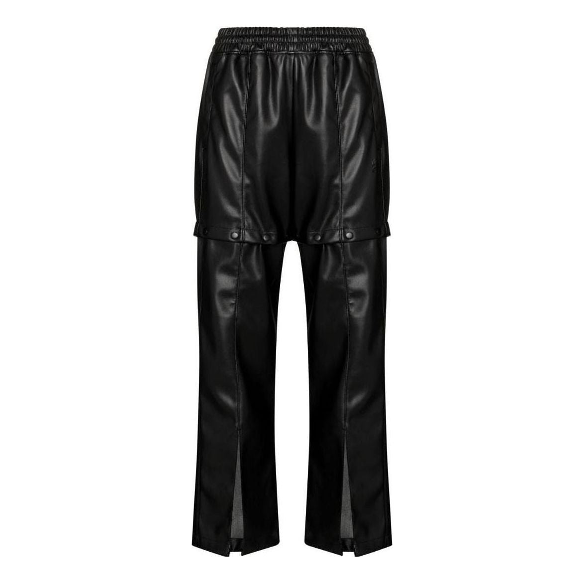 (WMNS) adidas Always Original Faux Leather Track Pants 'Black' HF2017