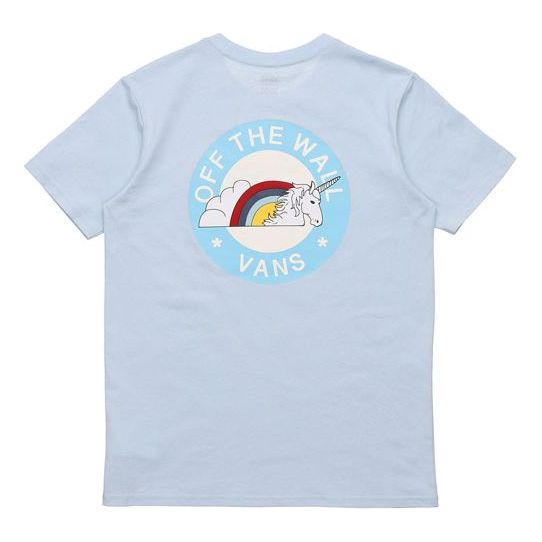 (WMNS) Vans Printing Short Sleeve Light Blue VN0A54IMUUU