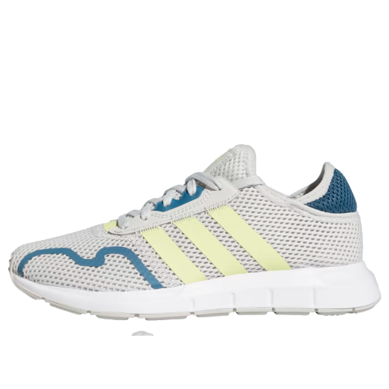 (GS) adidas originals Swift Run X 'Grey Yellow Orbit Indigo' Q47119