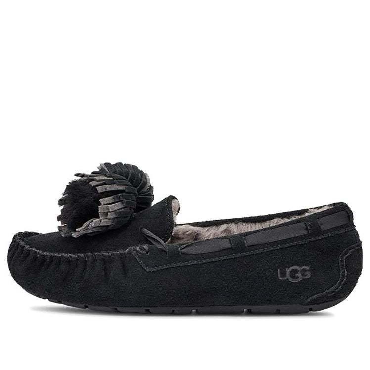 (WMNS) UGG Dakota Bow Pom 'Black' 1124031-BLK