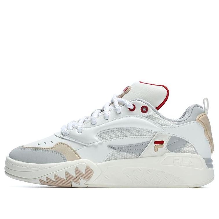 (WMNS) FILA FUSION Desperado Vintage Basketball Shoes 'White Grey Red' T12W313203FSA