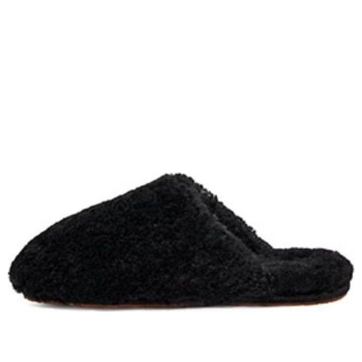 (WMNS) UGG Maxi Curly Slide 'Black' 1133151-BLK