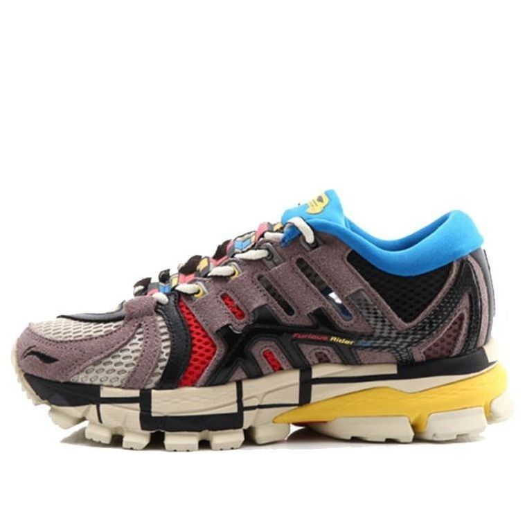 (WMNS) Li-Ning Furious Rider Ace x Paris Fashion Week 'Brown Blue Yellow' ARZN004-5