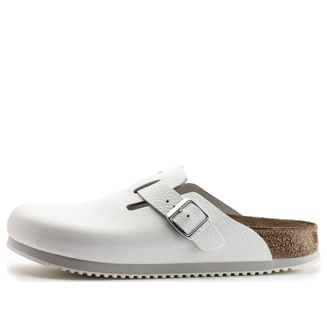 Birkenstock Boston Super Grip Leather Narrow Fit 'White' 0060136