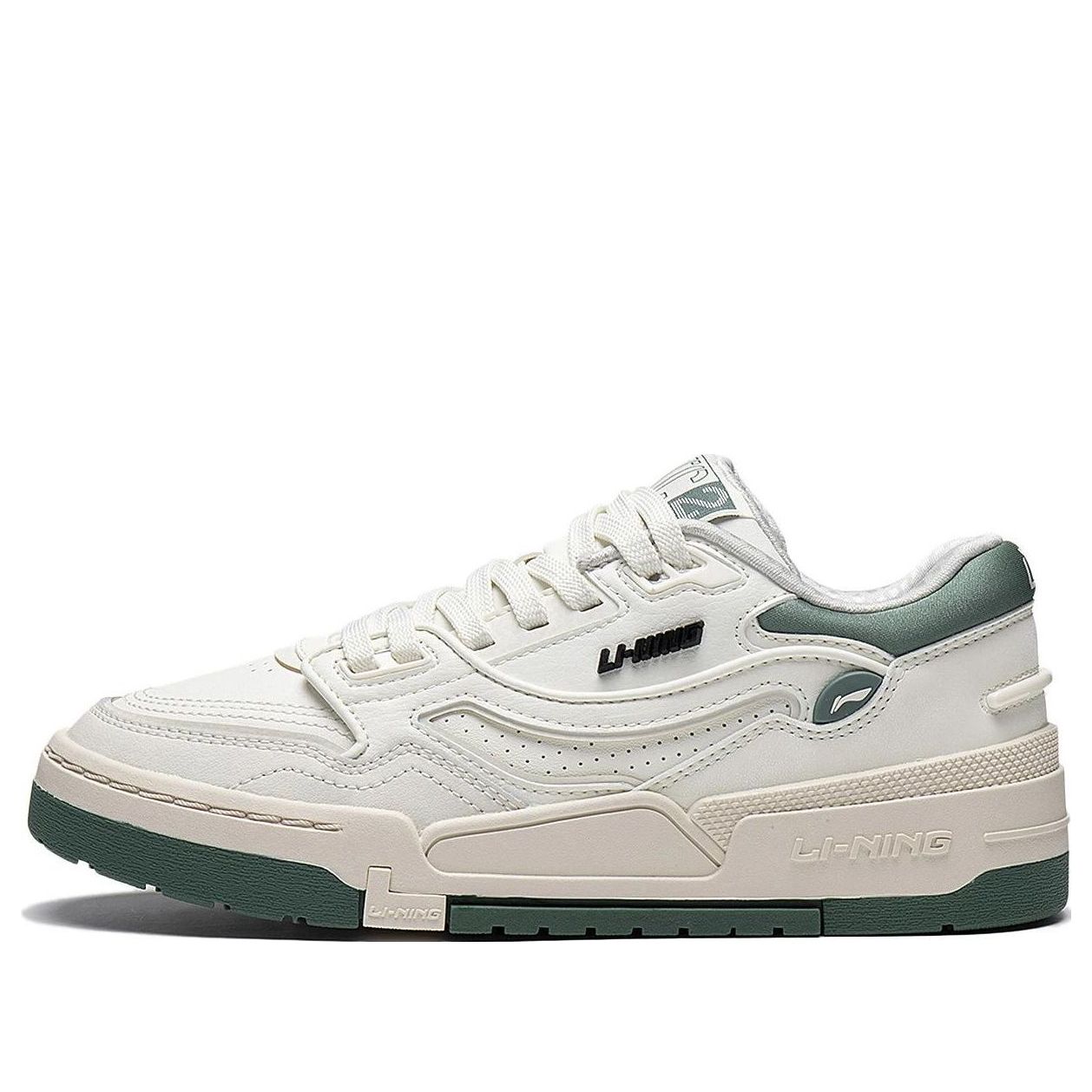 (WMNS) Li-Ning 001 BTC 'Cream White Green' AGCT008-1