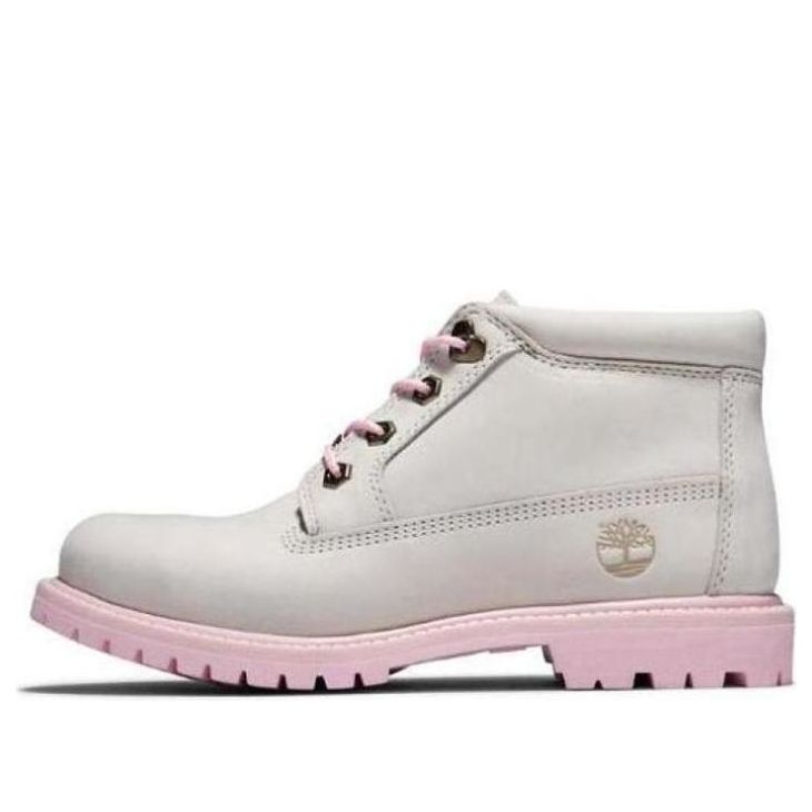 (WMNS) Timberland Womens Nellie Chukka Double Waterproof Boot 'White Pink' A28H7143