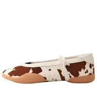 (WMNS) adidas Tarkwondo Mei Cow Print Ballerina Shoes 'Aurora Coffee Cloud White Gum' KJ0229