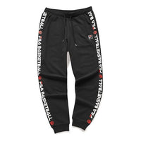 (WMNS) FILA FUSION Logo Printing Knit Drawstring Sports Pants Black T11W022604F-BK