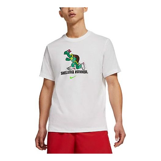 Nike Men's Dri-FIT Tortoise Running White CZ9830-100