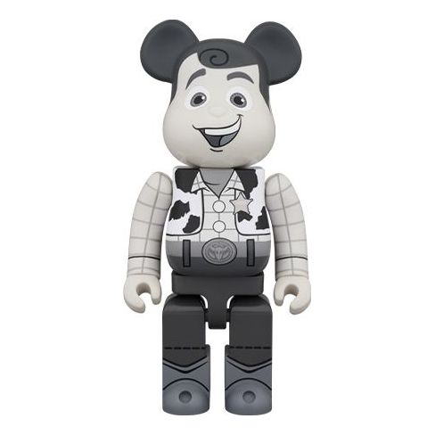 BE@RBRICK Woody B&W Ver 400% Black White WOODY-B&W