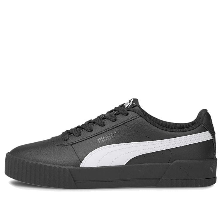 (WMNS) PUMA Carina Leather 'Black And White' 370325-32