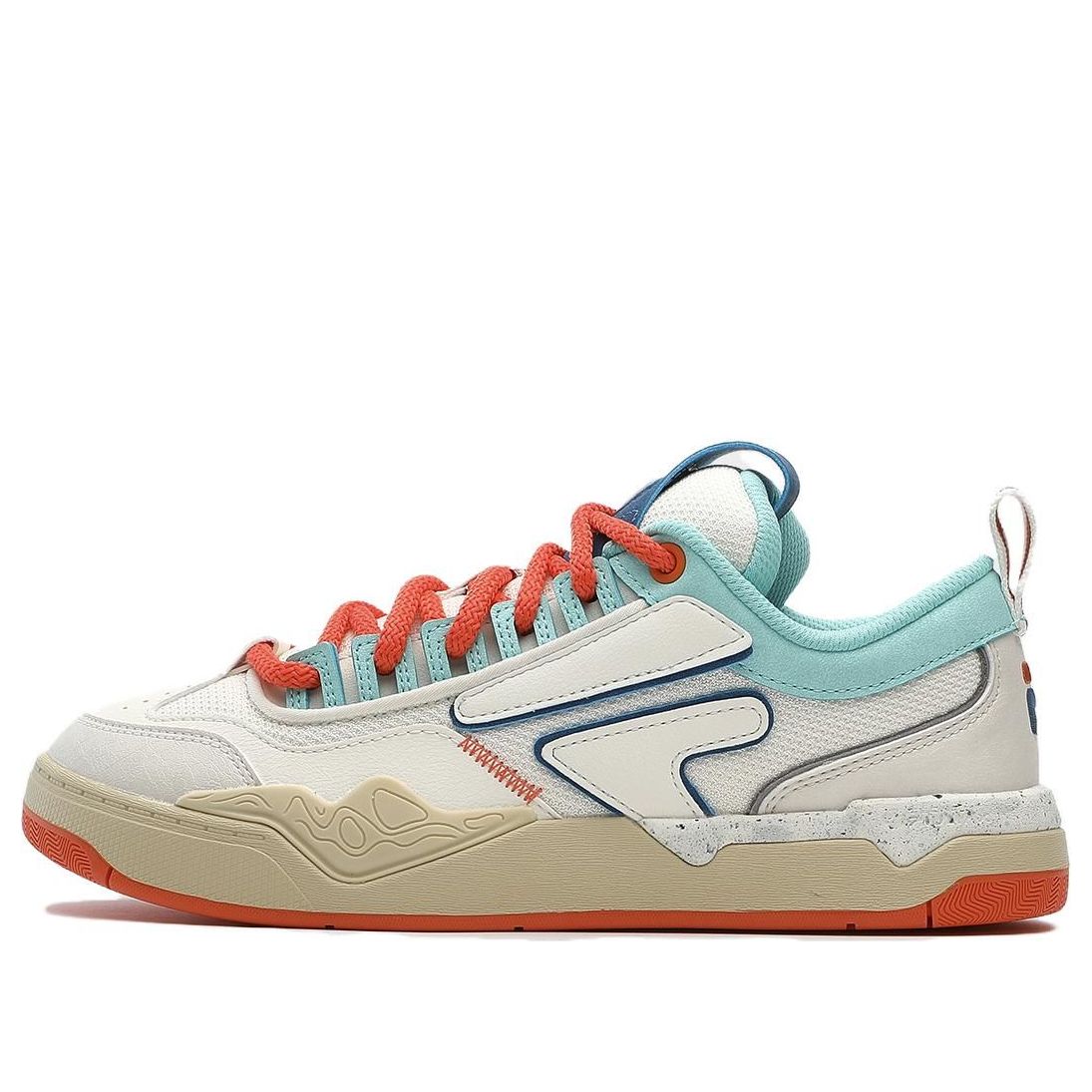 (WMNS) FILA FUSION Nollie Sneakers 'White Orange Blue' T12W332301FGD