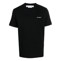 Men's Off-White SS22 Back Print Short Sleeve Black T-Shirt OMAA027F22JER01610011001
