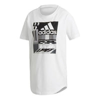 (WMNS) adidas White Must Haves Graphic Tee 'White Black' ED6173