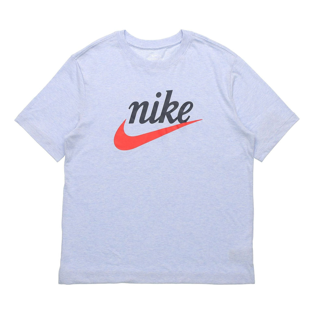 Men's Nike Sportswear Heritage Alphabet Logo Printing Short Sleeve Blue T-Shirt CK2382-407