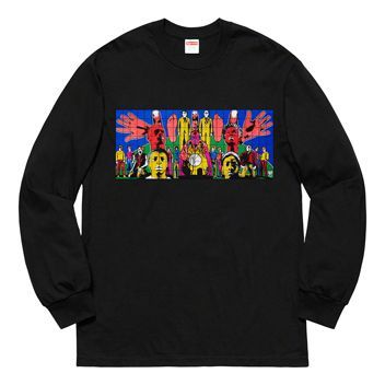 Supreme SS19 Gilbert x George DEATH AFTER LIFE L/S T-Shirt 'Black' SUP-SS19-541