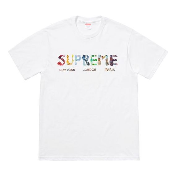 Supreme SS18 Alphabet logo Short Sleeve Unisex White SUP-SS18-479