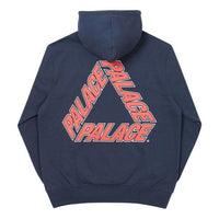 PALACE Classic Triangle Hooded Sweater Unisex BLue P19HD049