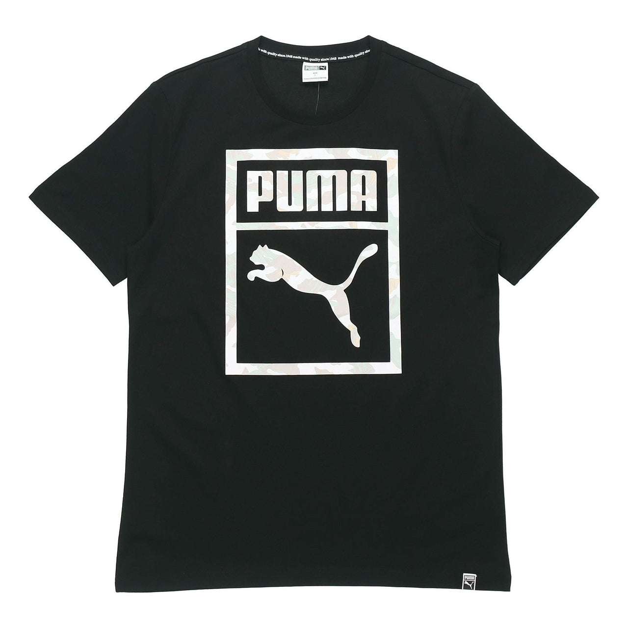 PUMA Sports Round Neck Short Sleeve Black 576437-01