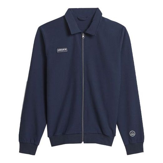 adidas originals Ewood Tt Solid Color Sports Jacket Blue GT1819