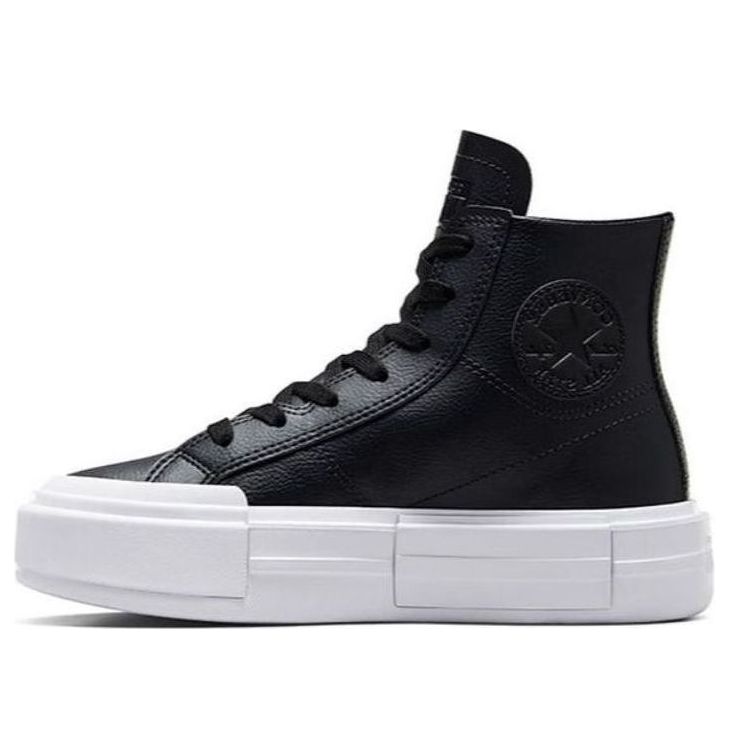 (WMNS) Converse Chuck Taylor All Star Cruise Hi platform trainers 'Leather Black' A06143C